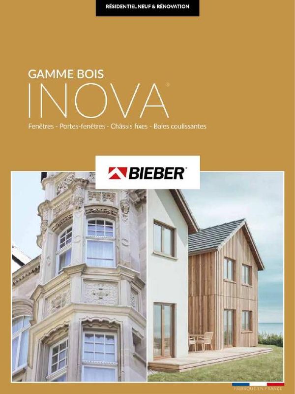 Couverture de la brochure Fenêtres bois Inova